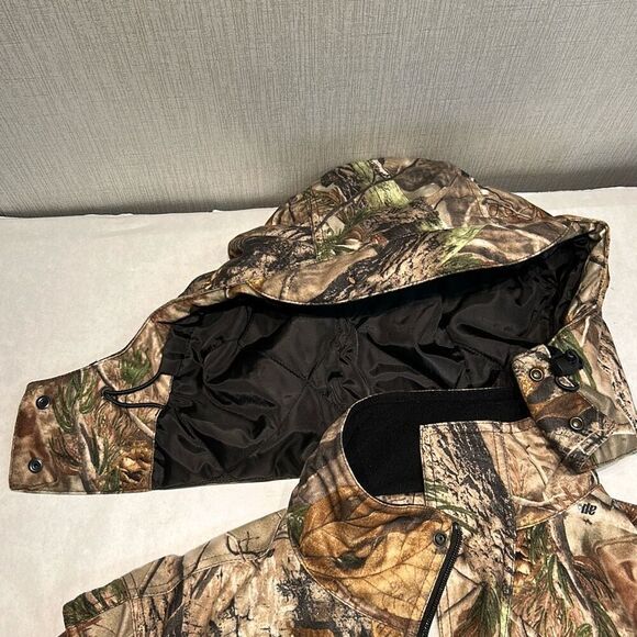 10X RealTree Camo Insulated Outdoors Jacket Coat Mens Sz XL *READ* Hood Pockets - Picture 10 of 13